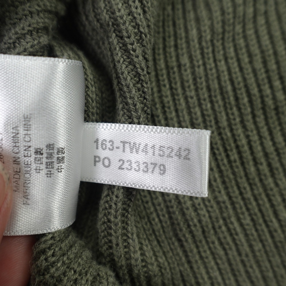 Tommy Bahama Sweater Womens Medium Green Ribbed Pullover‎ V Neck Casual - Picture 13 of 15